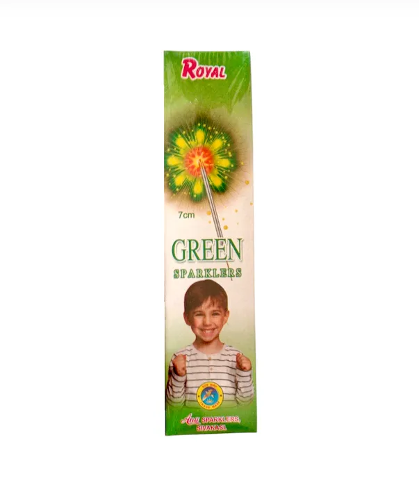 #22 7 cm Green Sparklers